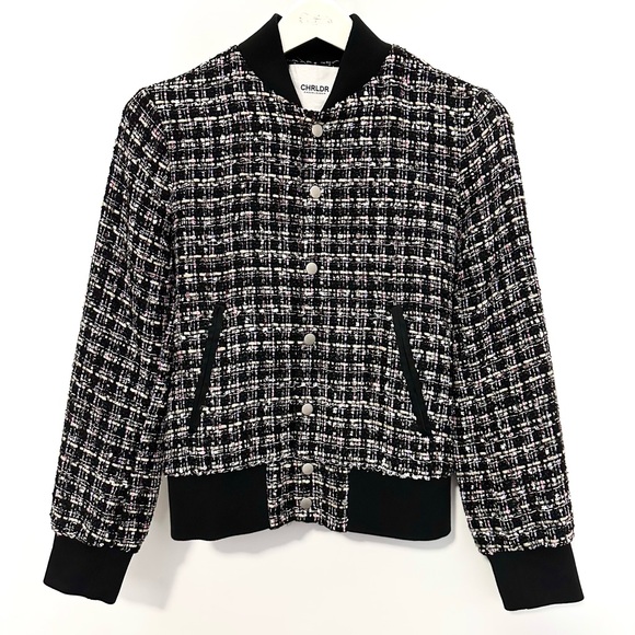 CHRLDR tweed boucle varsity jacket - Picture 9 of 9